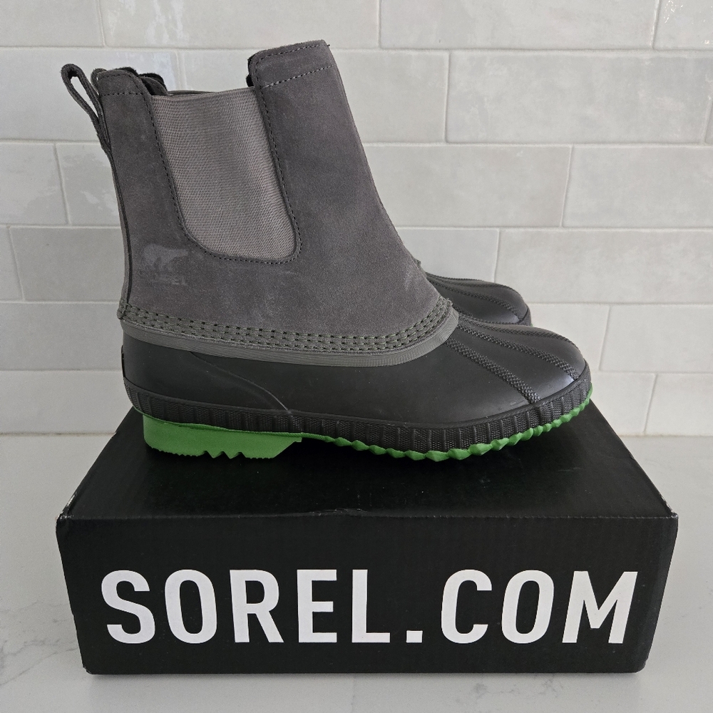 Sorel Womens/Youth Cheyenne Leather Rubber Waterproof Winter Snow Duck Boots